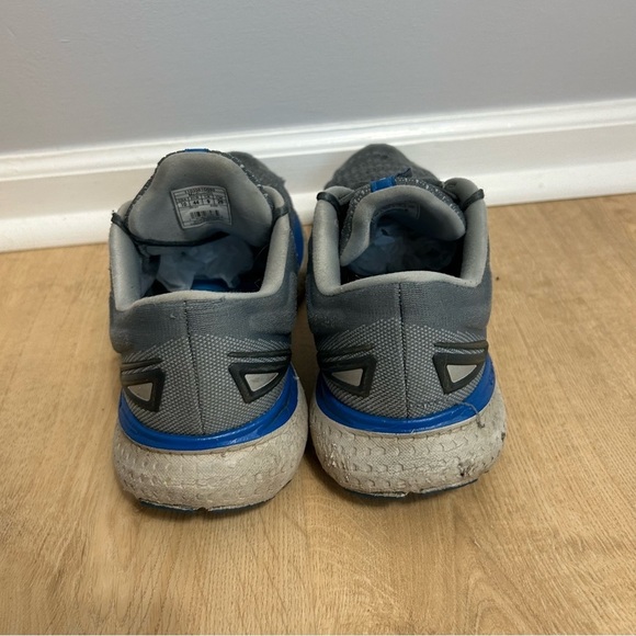 Brooks Glycerin 19 Gray Blue Athletic Running Shoes Sneakers Men’s Size 10 - Picture 4 of 8